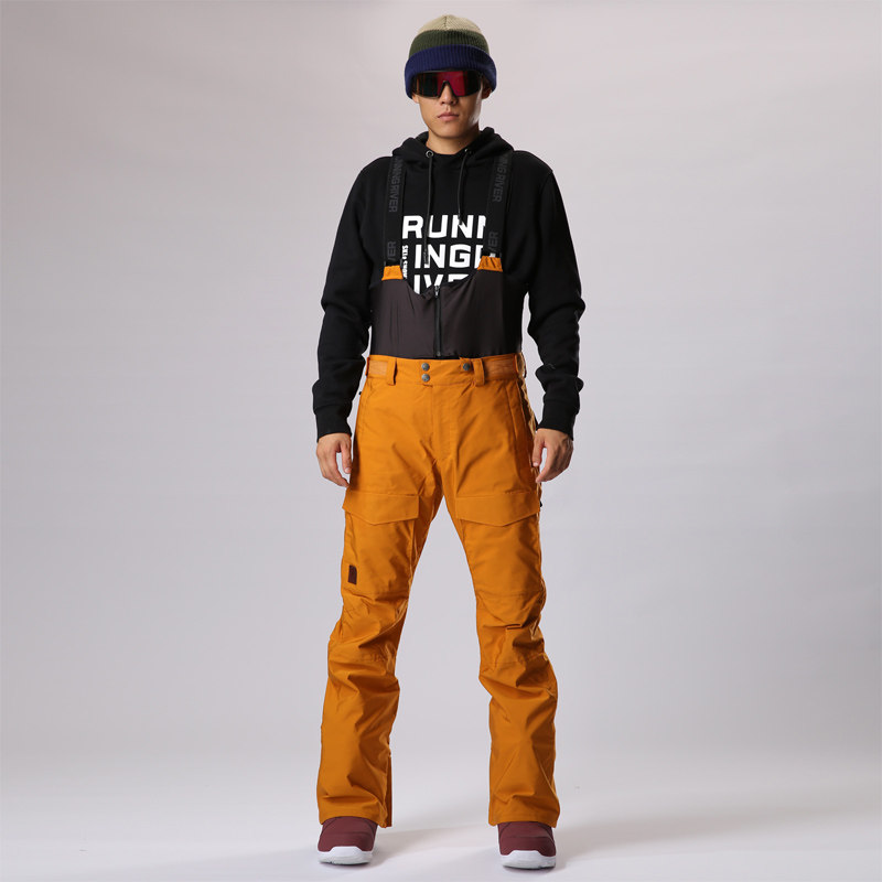 RUNNINGRIVER Bruning windproof WATERPROOF AND BREATHABLE PROFESSIONAL Male Veneer Ski Pants O7508N