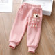 Girls' casual pants autumn and winter wear 2022 new children's sports pants female baby winter plus velvet thick trousers trend