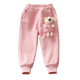 Girls' casual pants autumn and winter wear 2022 new children's sports pants female baby winter plus velvet thick trousers trend