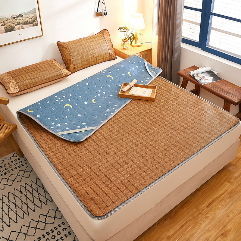 Mats for both winter and summer 1 8 m 1 5m double-sided 1 2 single student dormitory 0 9 rattan mat mattress customized