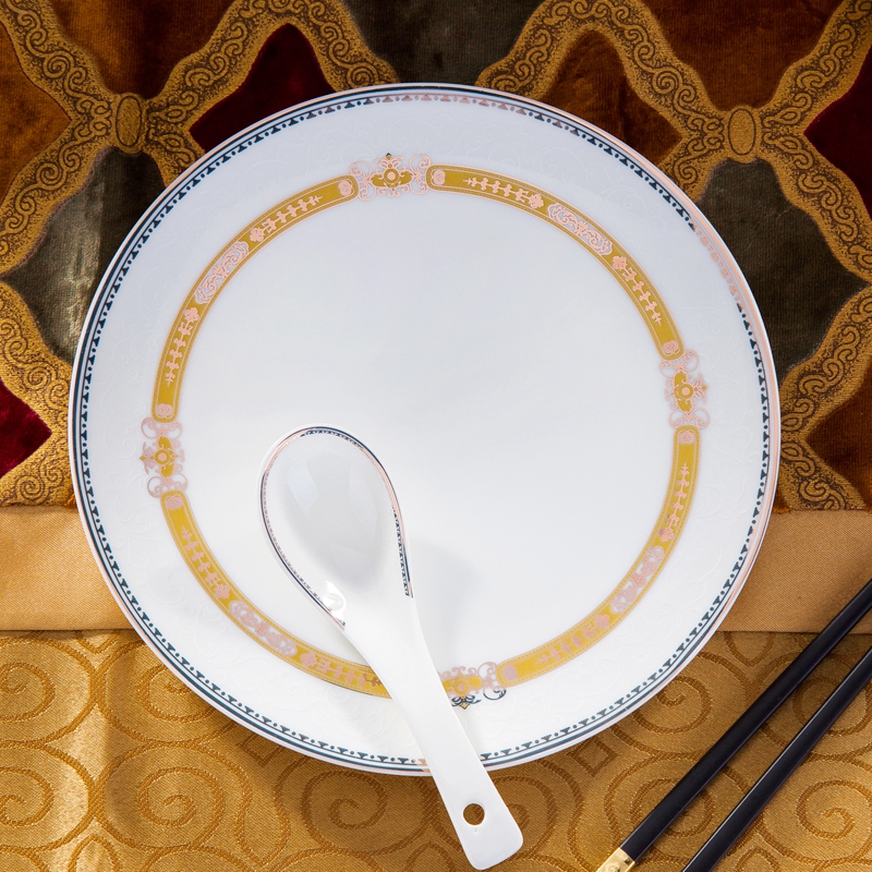 Jingdezhen dishes home ipads porcelain tableware suit dishes chopsticks Korean ceramics creative use housewarming gift