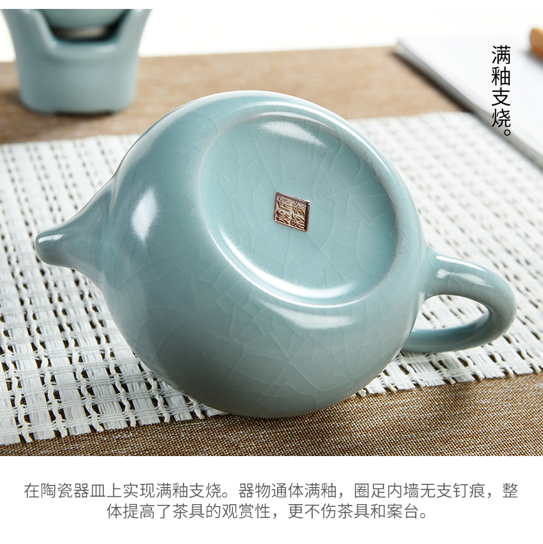 Porcelain god the glaze non - trace burn your up kung fu tea set with the ceramic teapot teacup office household gift boxes