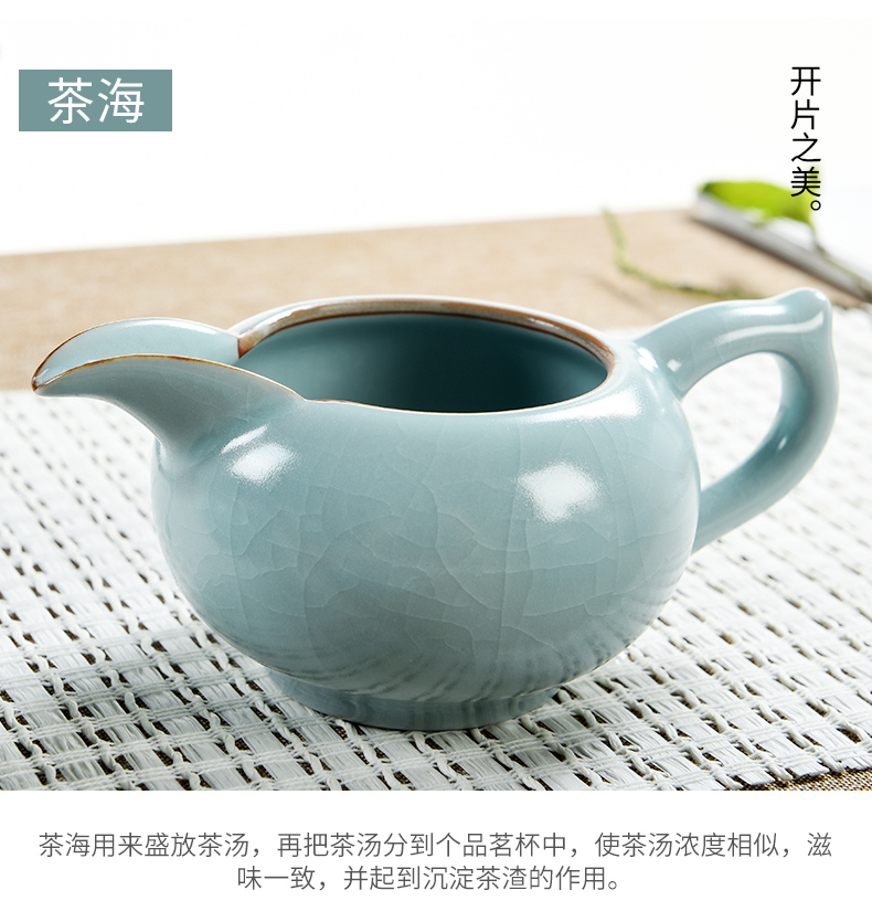 Porcelain god the glaze non - trace burn your up kung fu tea set with the ceramic teapot teacup office household gift boxes