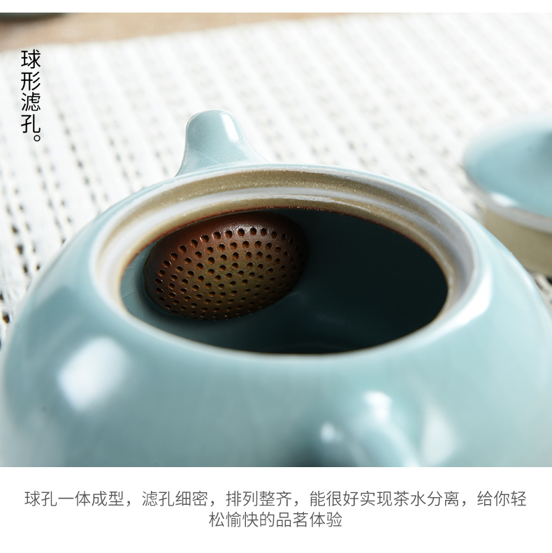 Porcelain god the glaze non - trace burn your up kung fu tea set with the ceramic teapot teacup office household gift boxes