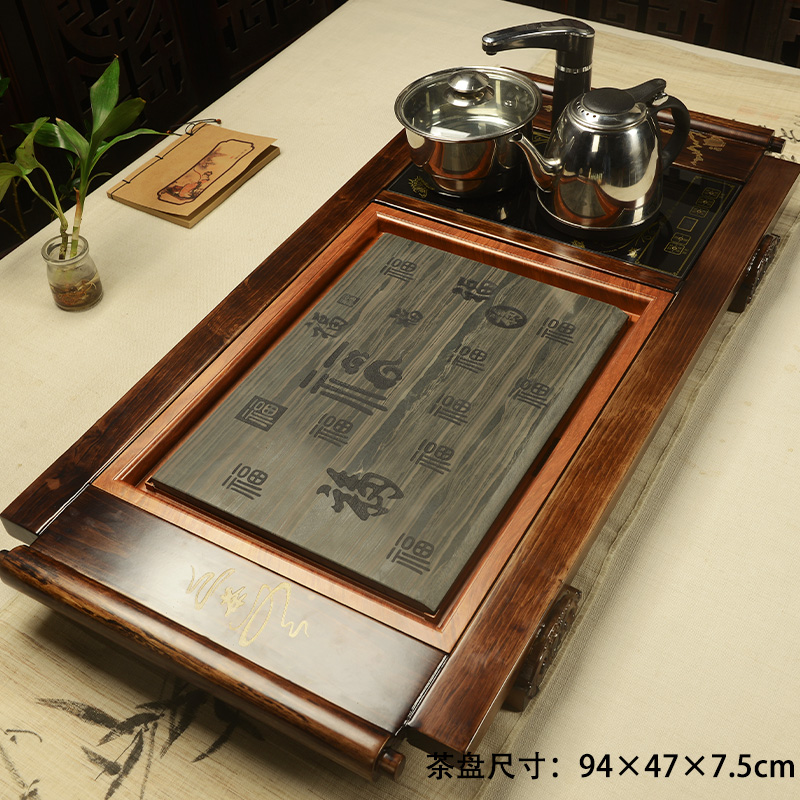 Porcelain god example fire wood tea tray was sharply of a complete set of stone tea tea set home four unity electric magnetic furnace