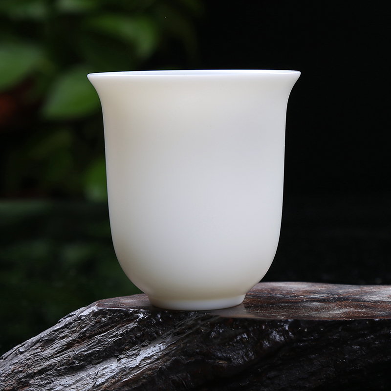 Porcelain god suet white jade Porcelain ceramic cups undressed ore unglazed big sample tea cup single CPU kung fu tea tea masters cup