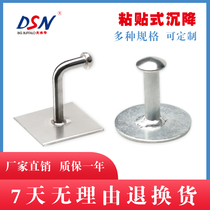 Big buffalo L-type adhesive adhesive settlement observation point Stainless steel mark embedded nail measurement level point