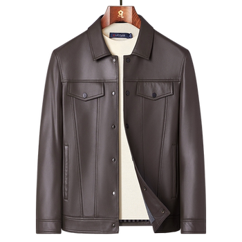 Montagut top layer sheep leather windproof crisp leather jacket