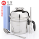 hộp cơm hâm nóng Hộp cơm trưa bằng thép không gỉ hộp cơm sinh viên bát thức ăn nhanh cốc hai lớp có nắp nam lớn ăn liền bát 2 lớp 3 hộp cơm trưa - Hộp cơm điện sưởi ấm hộp cơm hâm điện