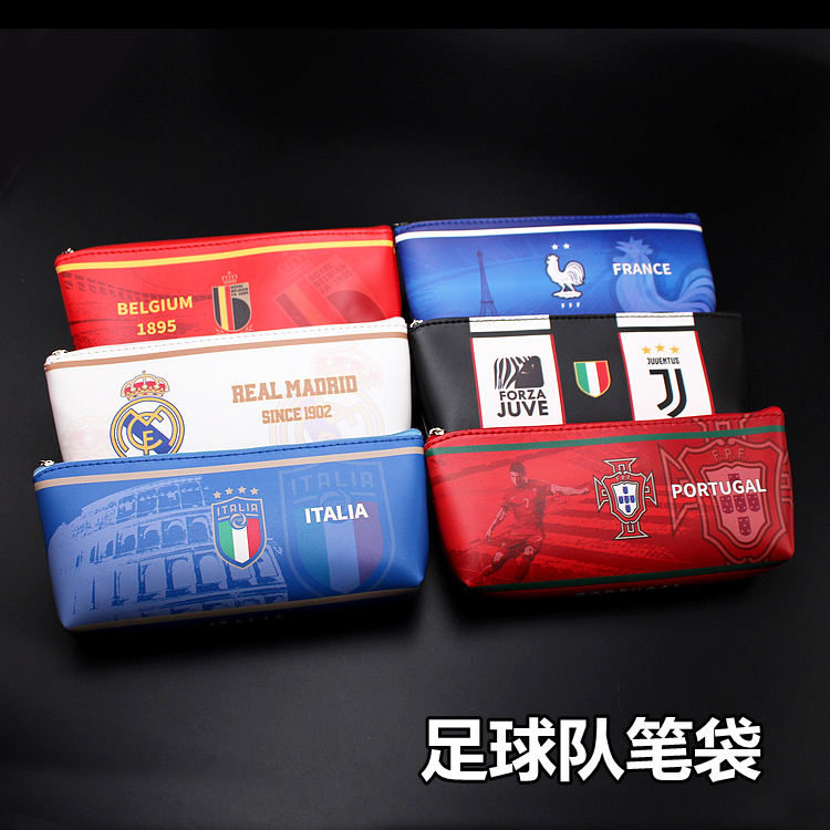Football 2022 Qatar World Cup Real Mabarca Memorial Grand Paris Student Stationery Pouch Student Student Supplies