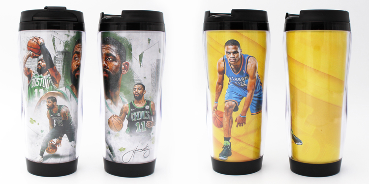 Quạt bóng rổ cung cấp thể thao sáng tạo Kobe James Curry Owen sinh viên giữ bút quà tặng cốc nước 	quần áo bóng rổ nữ giá rẻ