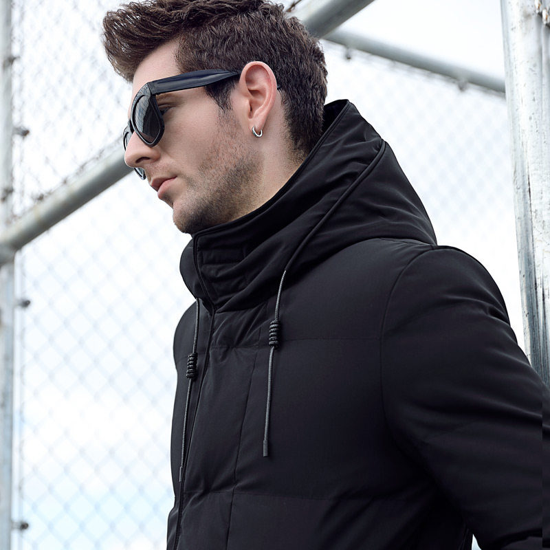 牧西尼 18年秋季新款 男式中长款连帽棉服外套 天猫优惠券折后￥128包邮（￥298-170）4色可选