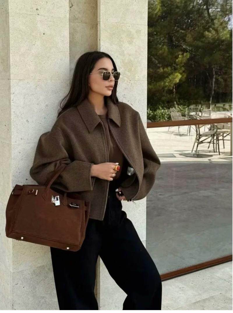 Осенний комфортный лонгслив для отдыха с молнией, куртка, шерстяное пальто для возраста 