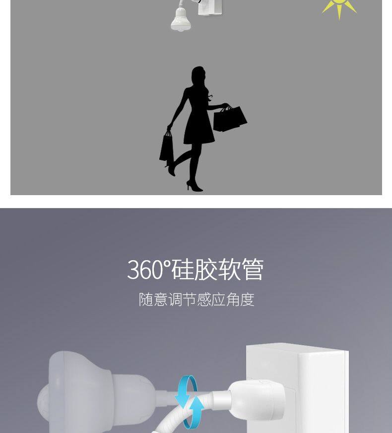 Противоугонная 感应小夜灯全自动人体智能led灯走廊楼梯厕所人走灯灭自动感应灯