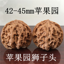 Wenwan Ma Walnut Official Hat Millstone Four Buildings White Lion Official Hat Disk Play 42mm-45mm Apple Orchard Lion Head