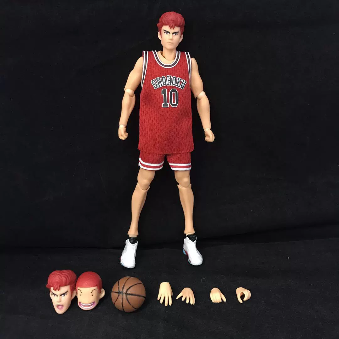 Búp bê có khớp làm bằng tay anime slam dunk master Xiangbei đội bóng rổ hai chiều Sakuragi Flower Road búp bê có khớp nối làm bằng tay - Capsule Đồ chơi / Búp bê / BJD / Đồ chơi binh sĩ