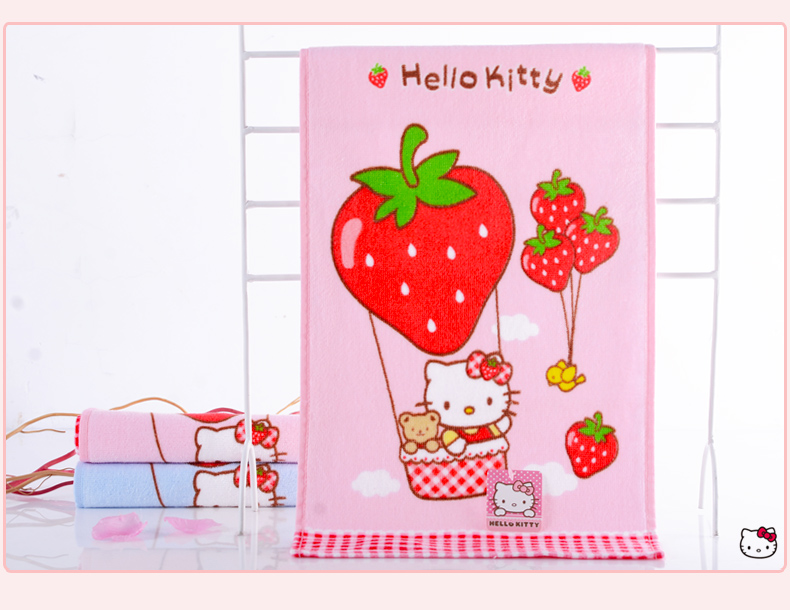 [Bốn] chào Kitty gắn bông khăn mặt khăn con nhỏ Hello Kitty nhà cho trẻ em - Khăn tắm / áo choàng tắm áo choàng tắm cho bé