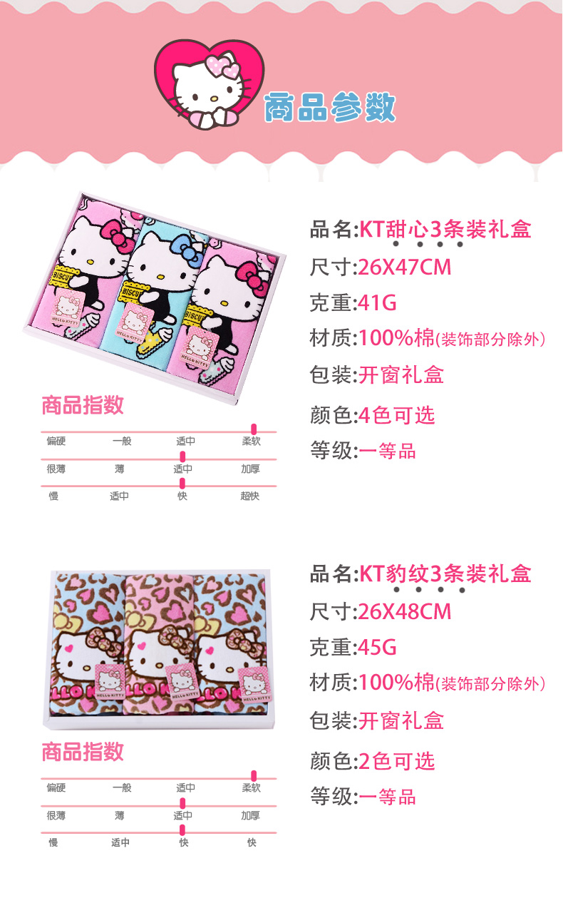 Hello Kitty trẻ em phim hoạt hình phải đối mặt với khăn món quà khăn hộp ba khăn trẻ em thấm bông nhỏ mềm - Khăn tắm / áo choàng tắm khăn tắm sơ sinh