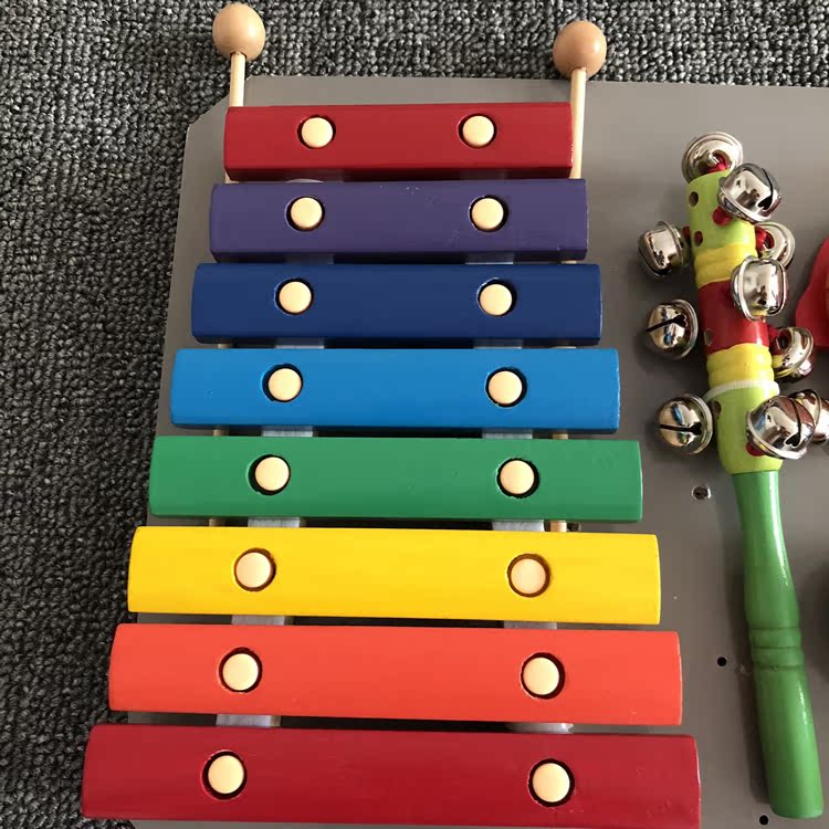 Đồ chơi giáo dục mầm non 8 cây đàn piano gỗ gõ vào bộ đàn piano Đồ chơi giáo dục sớm cho trẻ - Đồ chơi nhạc cụ cho trẻ em đàn cho trẻ em