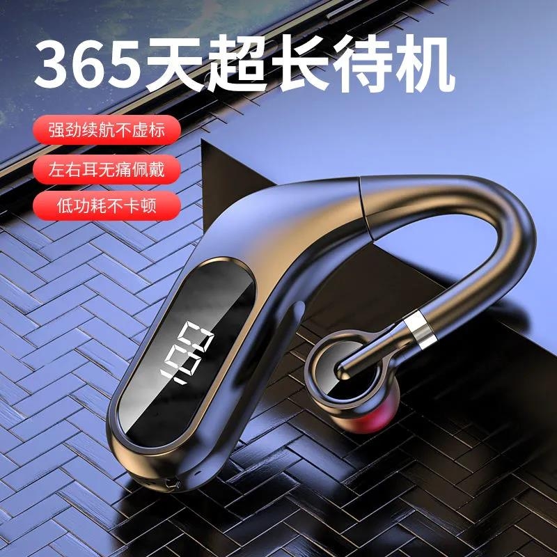 High-end wireless sports type running Bluetooth headphones men's single ear hanging ear style extra-long standby sequel drop Beauty group Foreign delivery Driving exclusive 2021 New suitable for Apple Huit