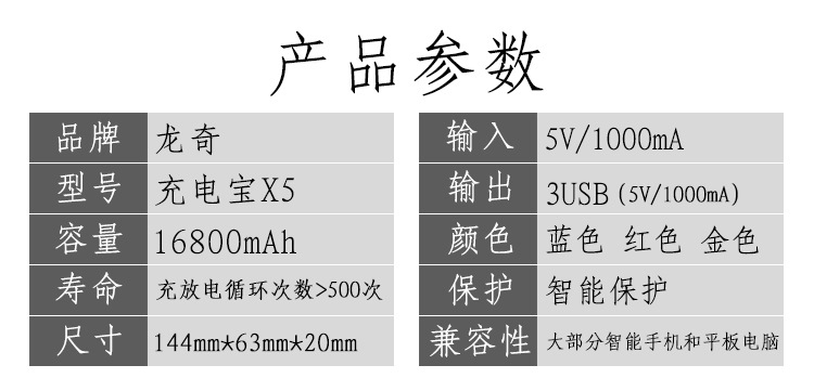 Kimberley nhỏ Croton X5 sạc kho tàng điện thoại di động sạc món quà kho báu oppovivo Huawei kho báu sạc - Ngân hàng điện thoại di động sạc dự phòng pisen