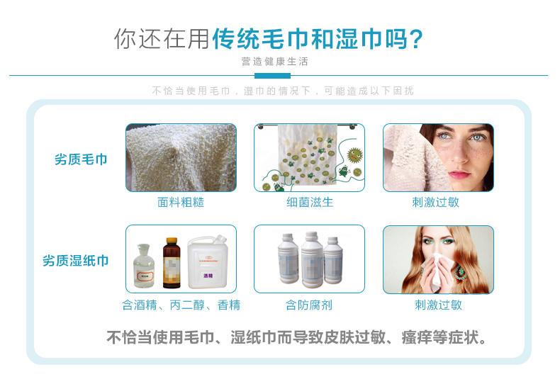 Giới thiệu tóm tắt Khăn làm sạch dùng một lần mềm đối mặt với khăn 100 bơm * 3 mặt gói khăn bông mềm khăn texture ướt và khô - Khăn tắm / áo choàng tắm khăn aden sợi tre