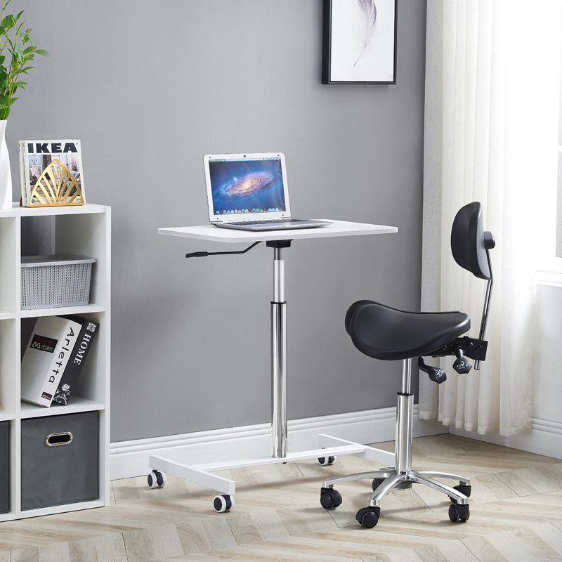 Movable table wheeled sofa bedside table lecturer table workbench notebook sitting standing lifting computer desk