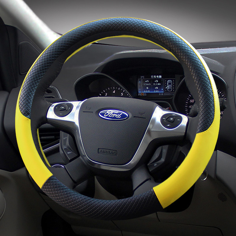 Ford Fu Ruisi new Fox Fiesta hatchback wing Bo Yi tiger steering wheel cover four seasons sports cute female