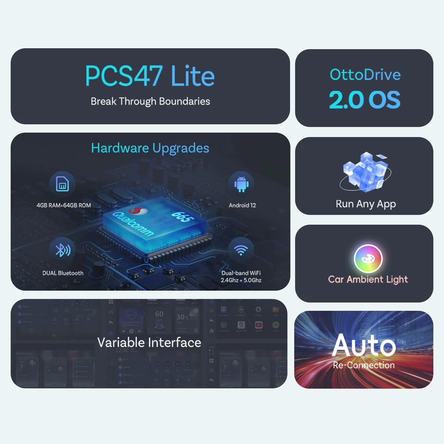 Оригинальный автомобильный бокс Ottocast с SIM картой, автомобильный ресивер interconnect, подключение к CarPlay по проводам и беспроводному варианту