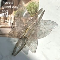 Зажим-бабочка из ацетата [прозрачный серый]