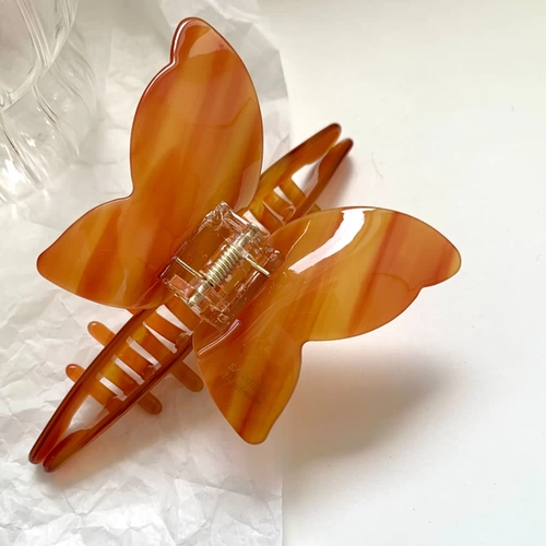 Заколка для волос с бабочкой, заколка-крабик, сексуальная акула, французский стиль