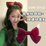 Черная заколка для волос с бантиком, аксессуар для волос, брендовые милые элитные летние шпильки для волос, популярно в интернете