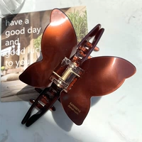 Ацетатный захват-бабочка [темно-коричневый]