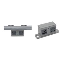 Double power plug row Third generation aluminum alloy lean pipeline rod accessories workbench turnover car shelf fluent rack