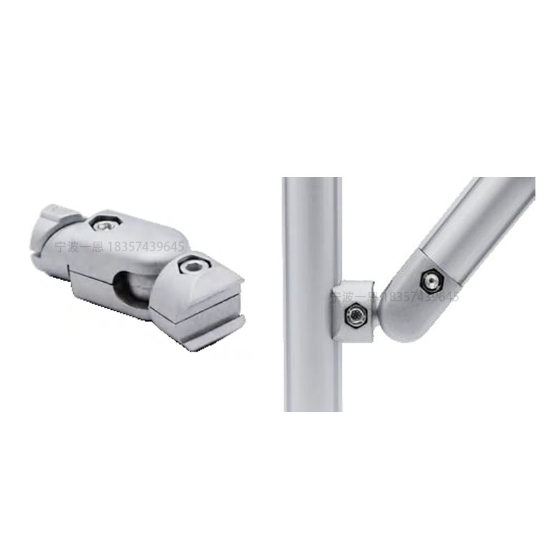 180-degree fixed inner joint 28mm 3rd generation wire rod aluminium alloy Lean Pipe Connector section Round Pipe Fittings