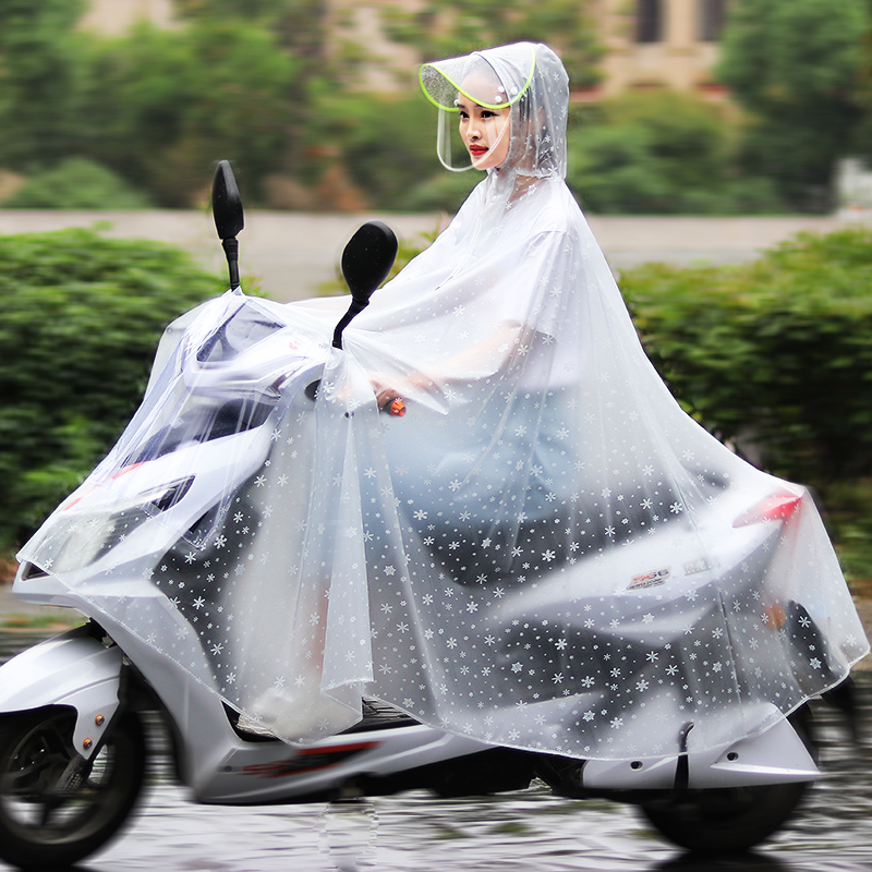 Electric car motorcycle electric car raincoat single female adult poncho waterproof full body summer riding male transparent rain batch