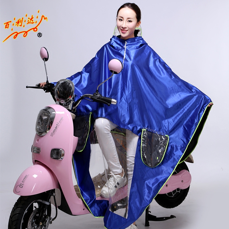 Bailida outdoor raincoat electric car thickening and increasing adult single men and women locomotive electric car poncho