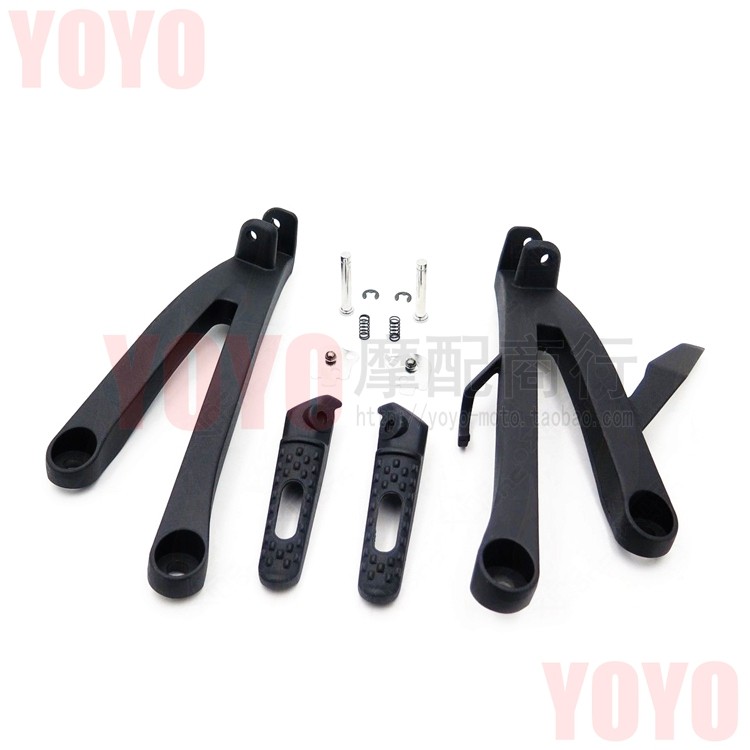Suitable for CBR600RR F5 from 2007 to 2013 modified black rear pedal assembly triangular plate bracket