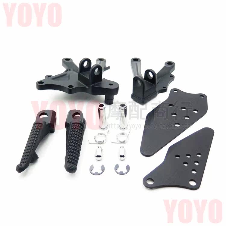 Suitable for Kawasaki ZX10R modified ZX1000 06 to 10 years modified front pedal triangular plate bracket assembly