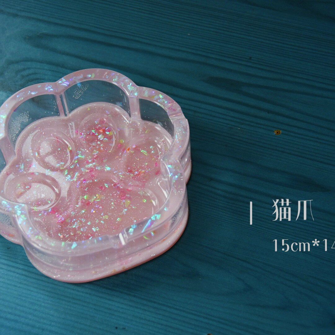 Initial tide play with drop glue hand made for tobacco ashtray customization