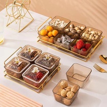 Dried Fruits Nut Snack Pan Water Fruit Pan Dried Fruit Box Bar Melon Subpan Snack Pan Nordic Divided Plastic Candy Box
