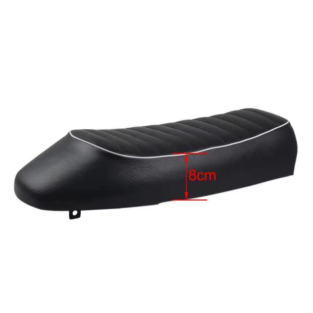 Xe máy retro sửa đổi phụ kiện đệm ghế không thấm nước và bền cà phê đua phổ quát đệm ghế da đen bọc ghế - Đệm xe máy yên xe máy êm