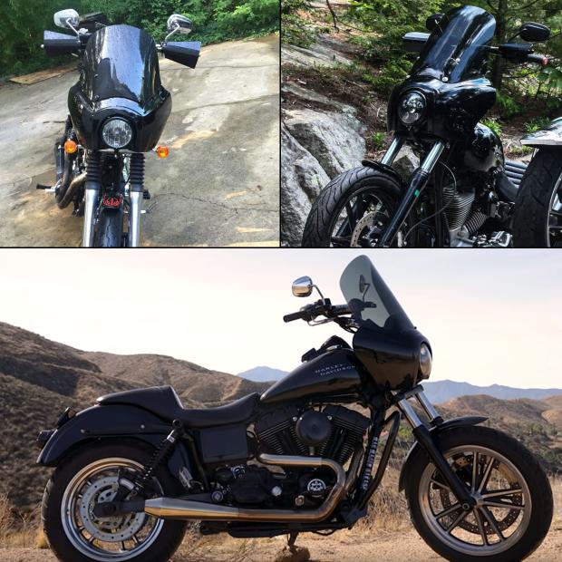 Phụ kiện xe máy Harley Dana trước fairing kính chắn gió phong cách thể thao liệm 06-17 - Kính chắn gió trước xe gắn máy Kính chắn gió xe máy Vision