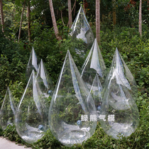 Inflatable transparent PVC water drop mall decoration indoor and outdoor dance beauty hanging exhibition hall crystal special-shaped display inflatable model