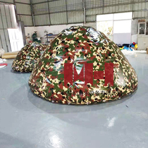 Inflatable Live-action CS Bunker Camouflate GROUND BASE FORT WALL OIL BARREL WOODEN CASE MILITARY FALSE TARGET EXERCISE GROUND BUNKER