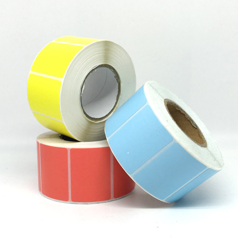 Special color thermal paper label milk tea shop flower shop classification label red yellow blue green pink purple sticker 40*30