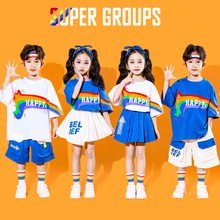 Clothing for the opening ceremony of the elementary school sports meet, June 1st kindergarten group class uniform, summer children's cheerleading performance uniform