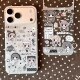 Black and white maid comic suitable for 15 Apple 14 ProMax mobile phone case iPhone 12 all-inclusive 14 cute 13 Pro soft 17 Promax anti-fall 11 protective cover 16 female X couple 8p/5 new 6s