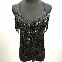 Черный одиночный топ живота