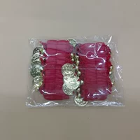 Красный шифоновый браслет для влюбленных